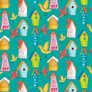 Resma de 25 Folhas de Papel  Infantil Bird Cages C10/240
