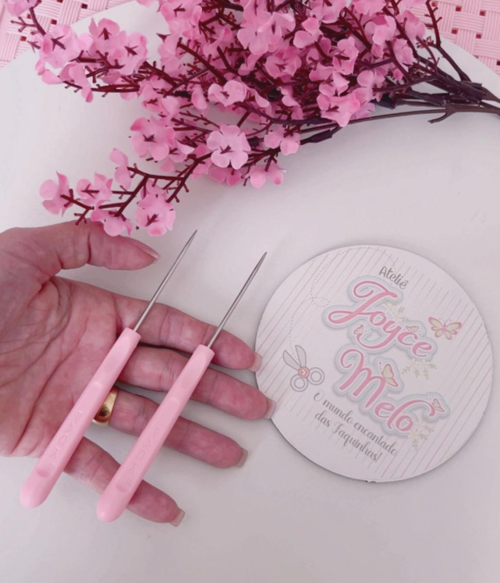 1 AGULA PARA LIMPEZA DE APLIQUES (ROSA)